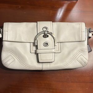 Coach Y2K Leather Mini Micro Flap Hobo Bag